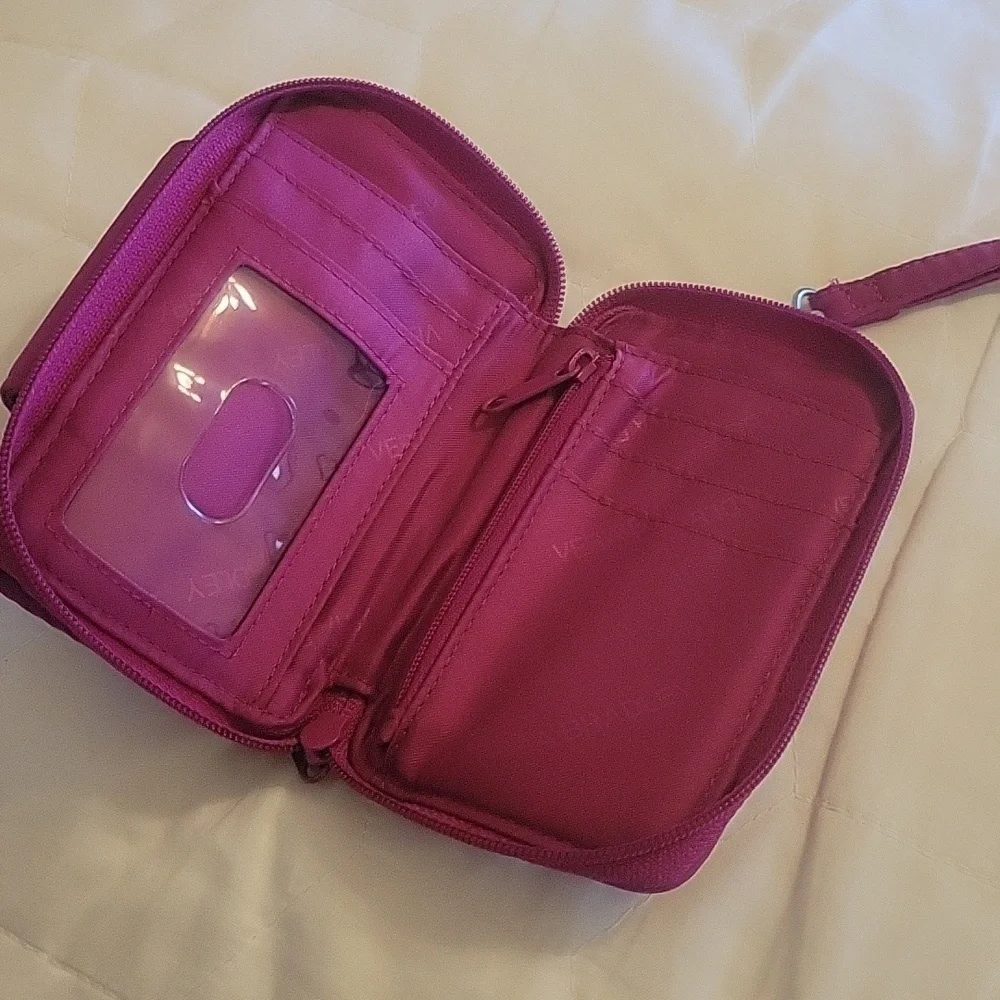 Vera Bradley Pink Wristlet beautiful, very good condition .fuchsia pink wallet